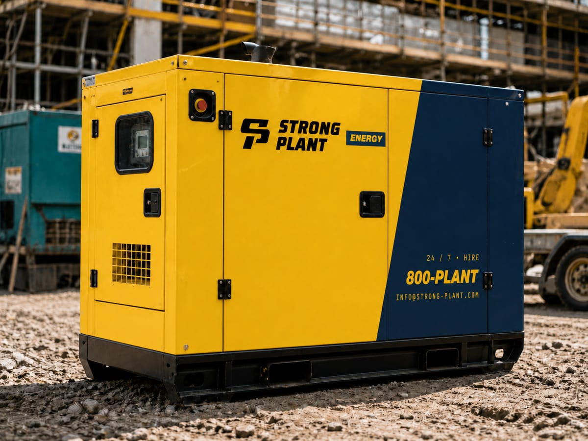 60 kVA Strong Plant generator on site