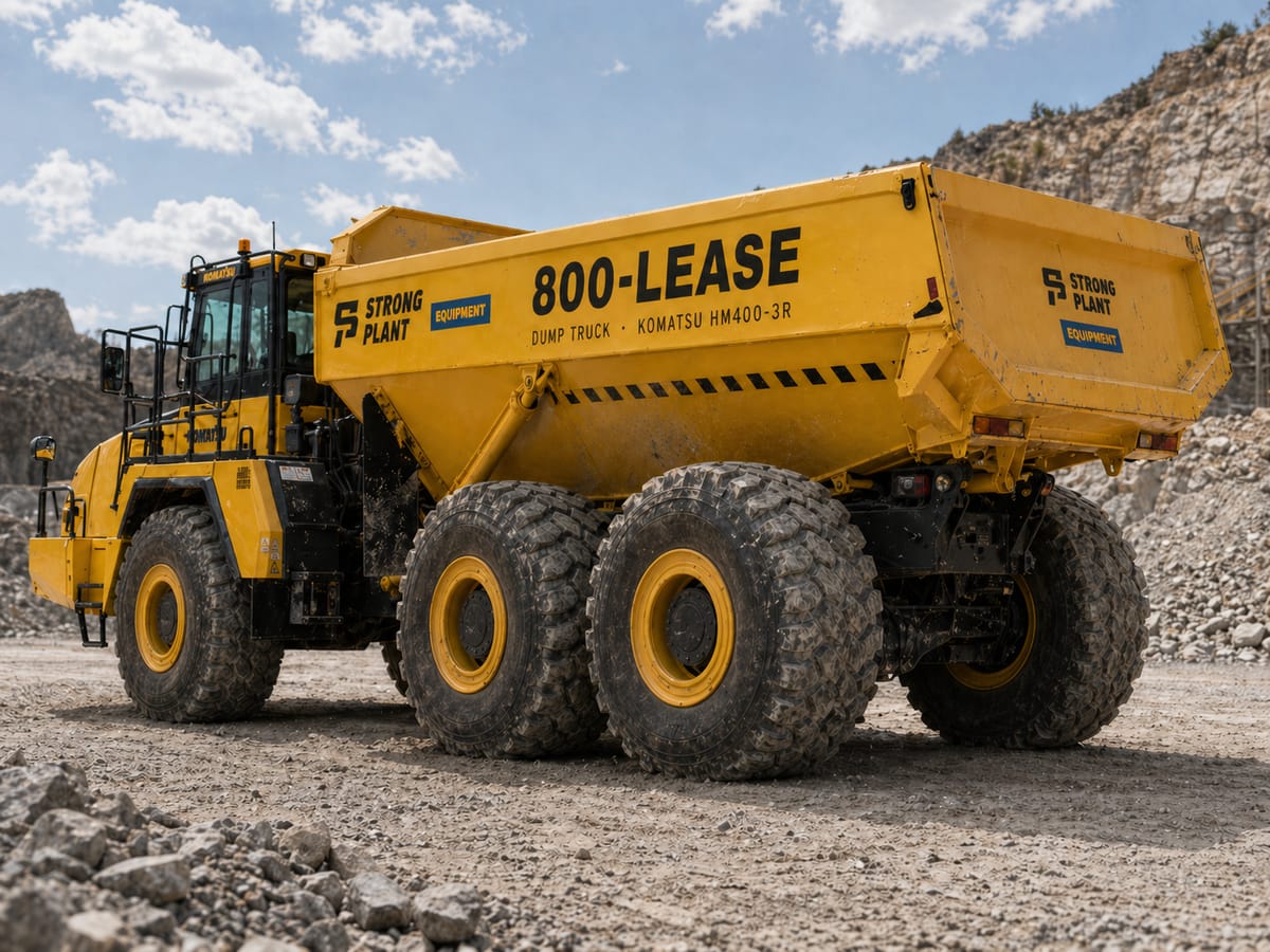 Komatsu HM400 — front angle