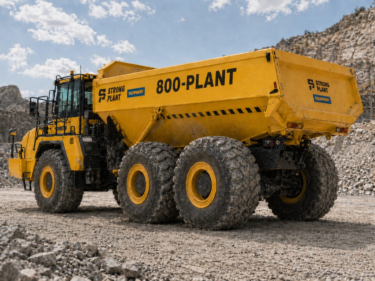 Komatsu HM400 — front angle