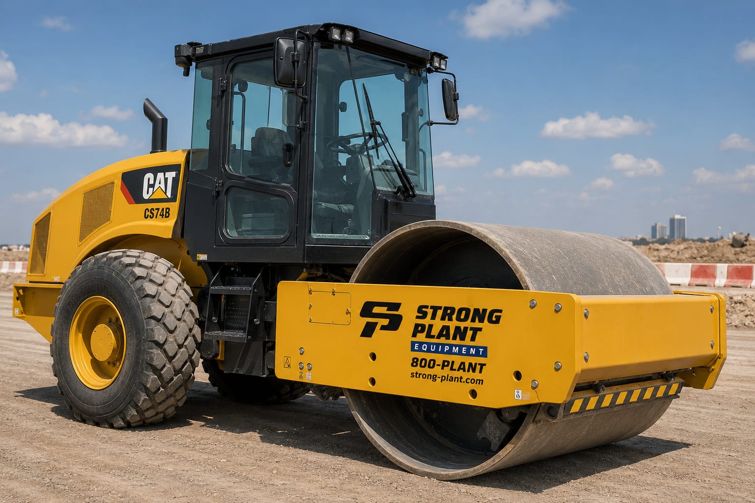 Heavy compaction and paving site, UAE